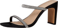 The Drop Avery Square Toe Two Strap High Heeled Sandal - Elegant 3in 6
