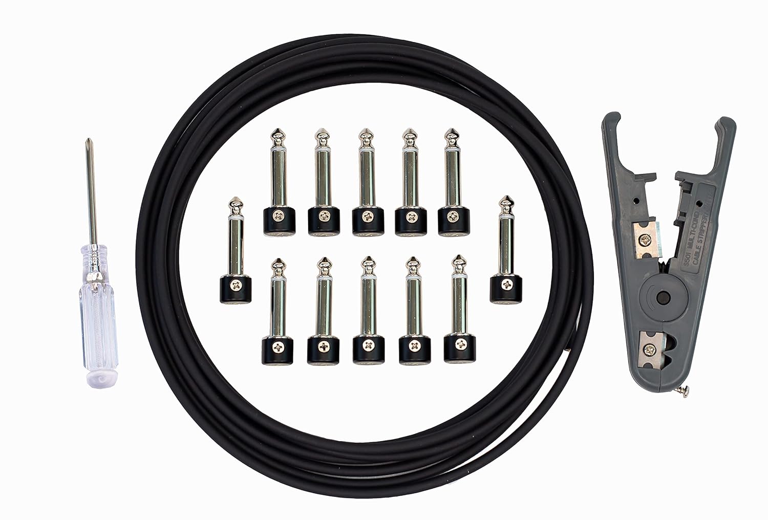 Solderless Guitar Pedal Patch Cable Kit 6 Pack for Custom Setup
