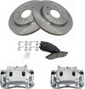 Front Brake Pad & Rotor Kit Compatible with 2005-2007 Titan/Armada