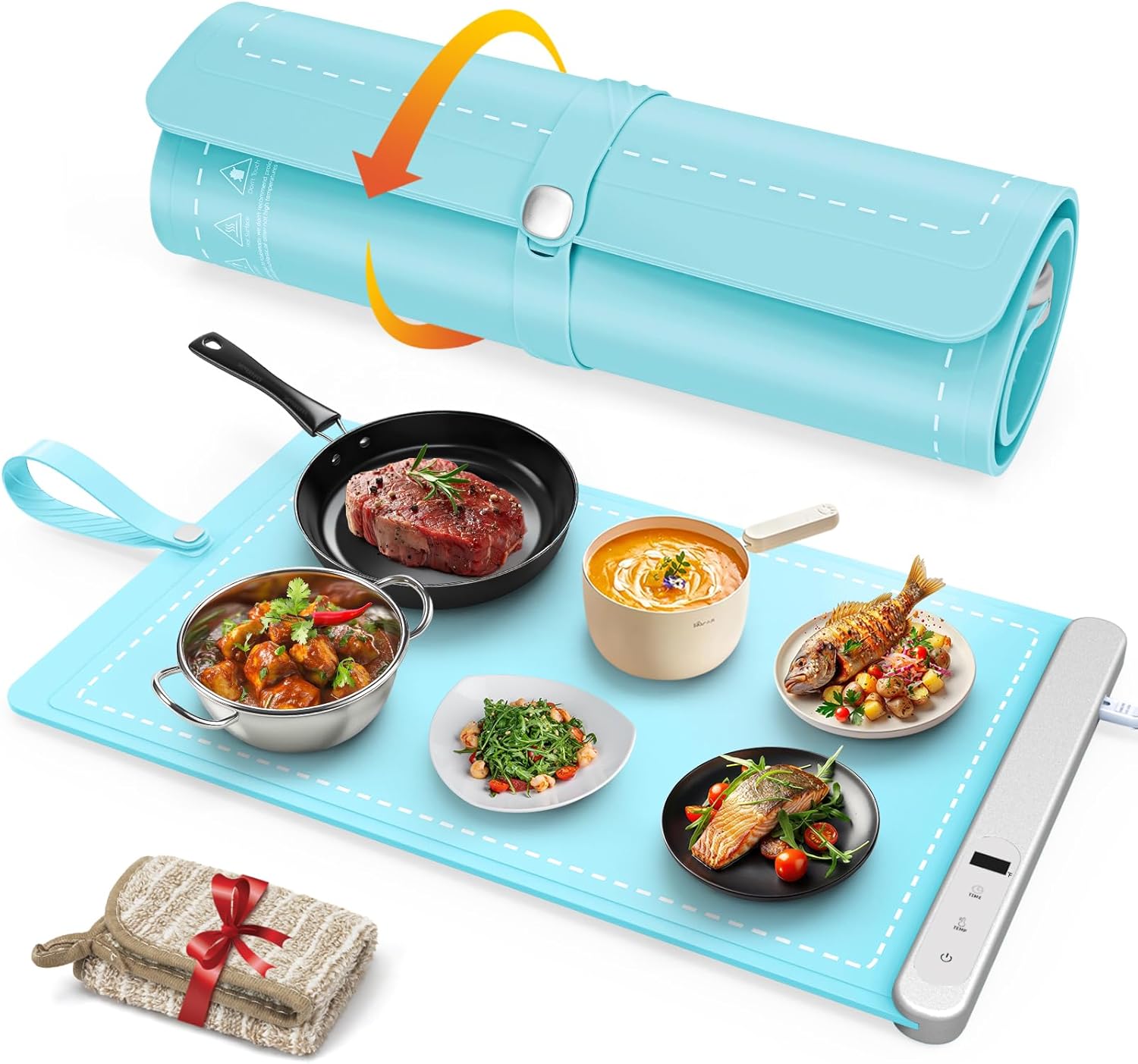 FYY Warming Mat for Food - Rapid Heating with 6 Temp Settings