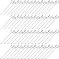 Peg Board Hooks 100 Pack 8 in Stainless Steel - Heavy Duty Pegboard