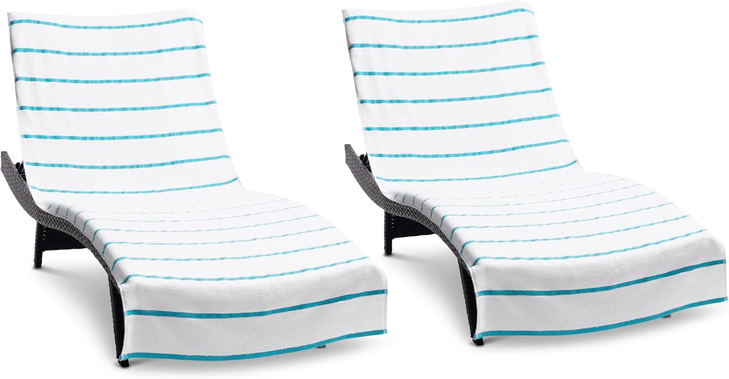 Arkwright Las Rayas Chaise Lounge Cover Set of 2 for Outdoor Use