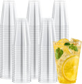 14 oz Clear Plastic Cups - Heavy-Duty Disposable Party Glasses