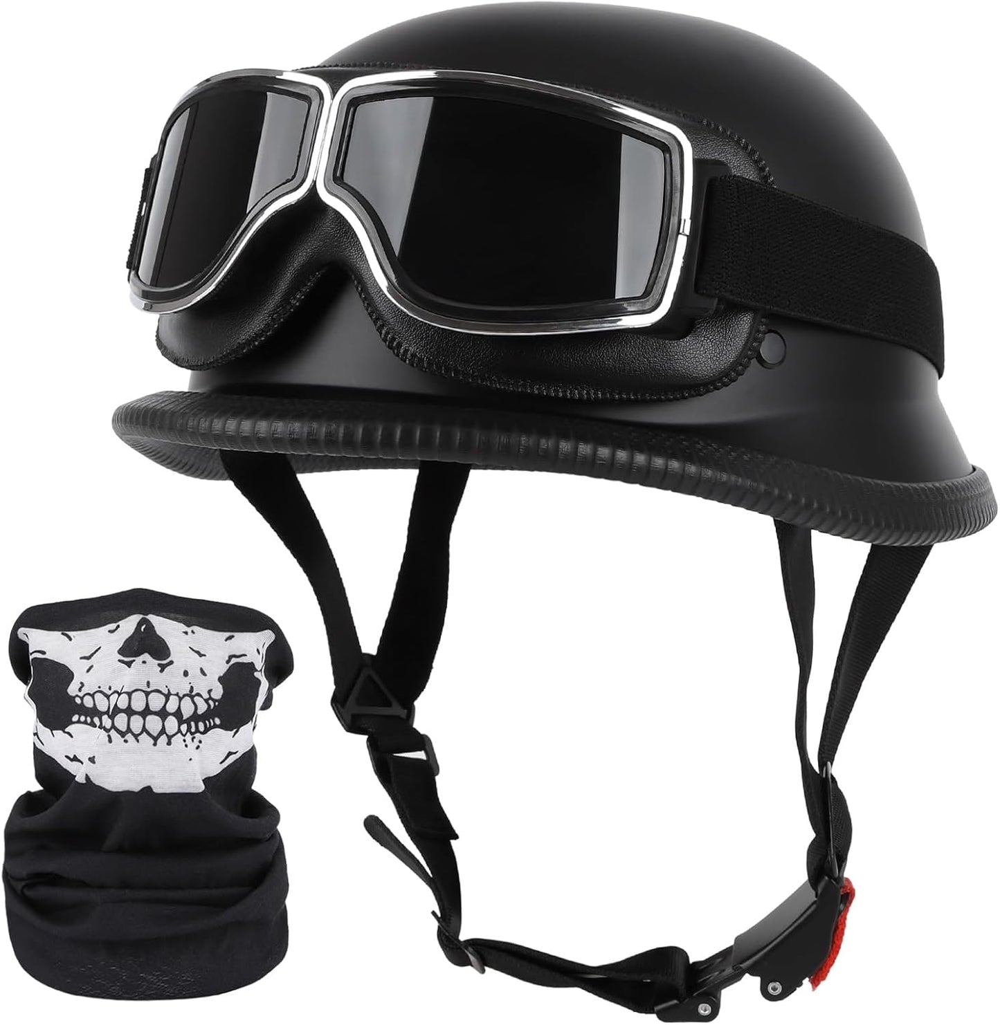 German Style Motorcycle Helmet for Men and Women, DOT Approved