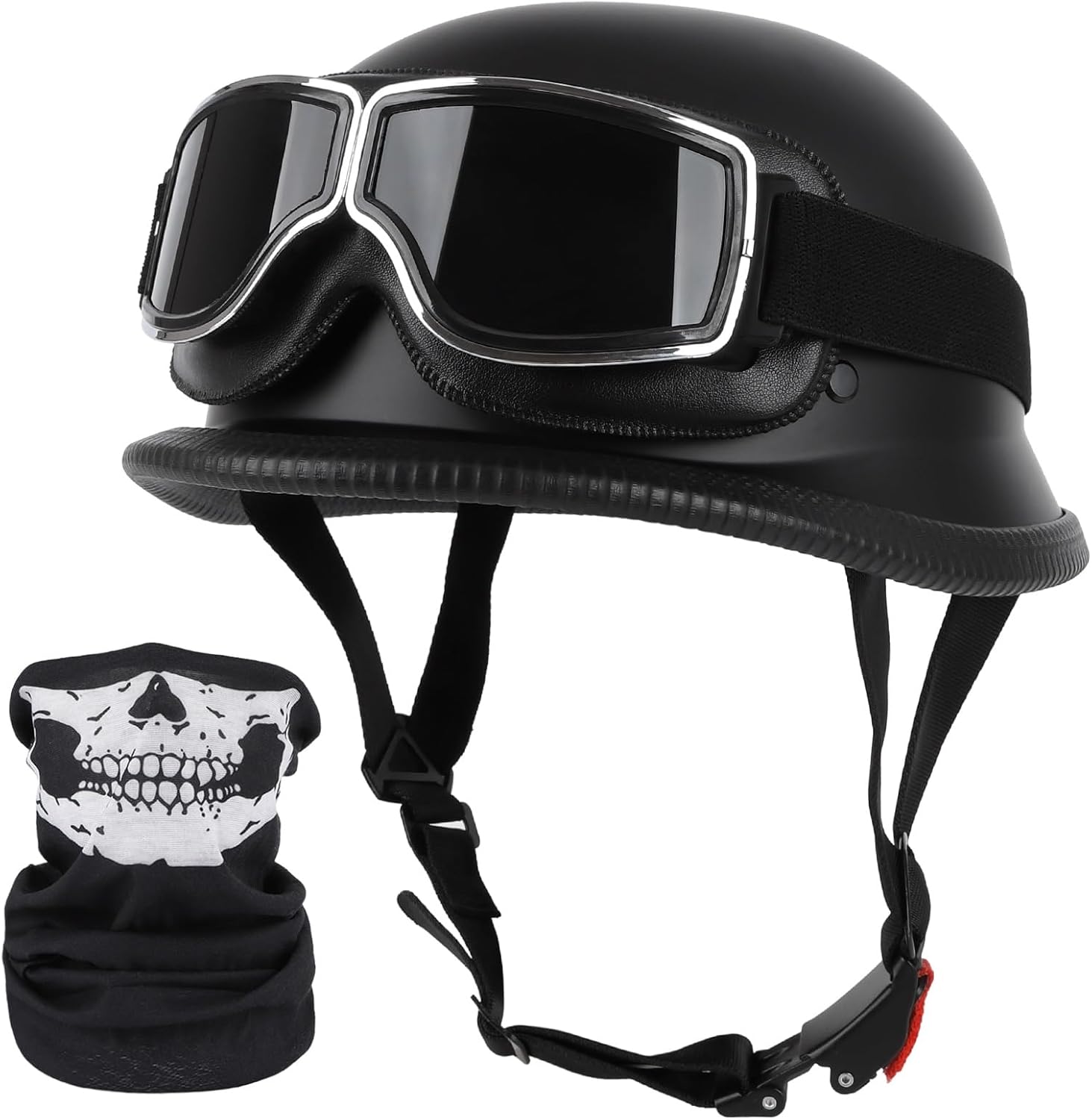 German Style Motorcycle Helmet for Men and Women, DOT Approved