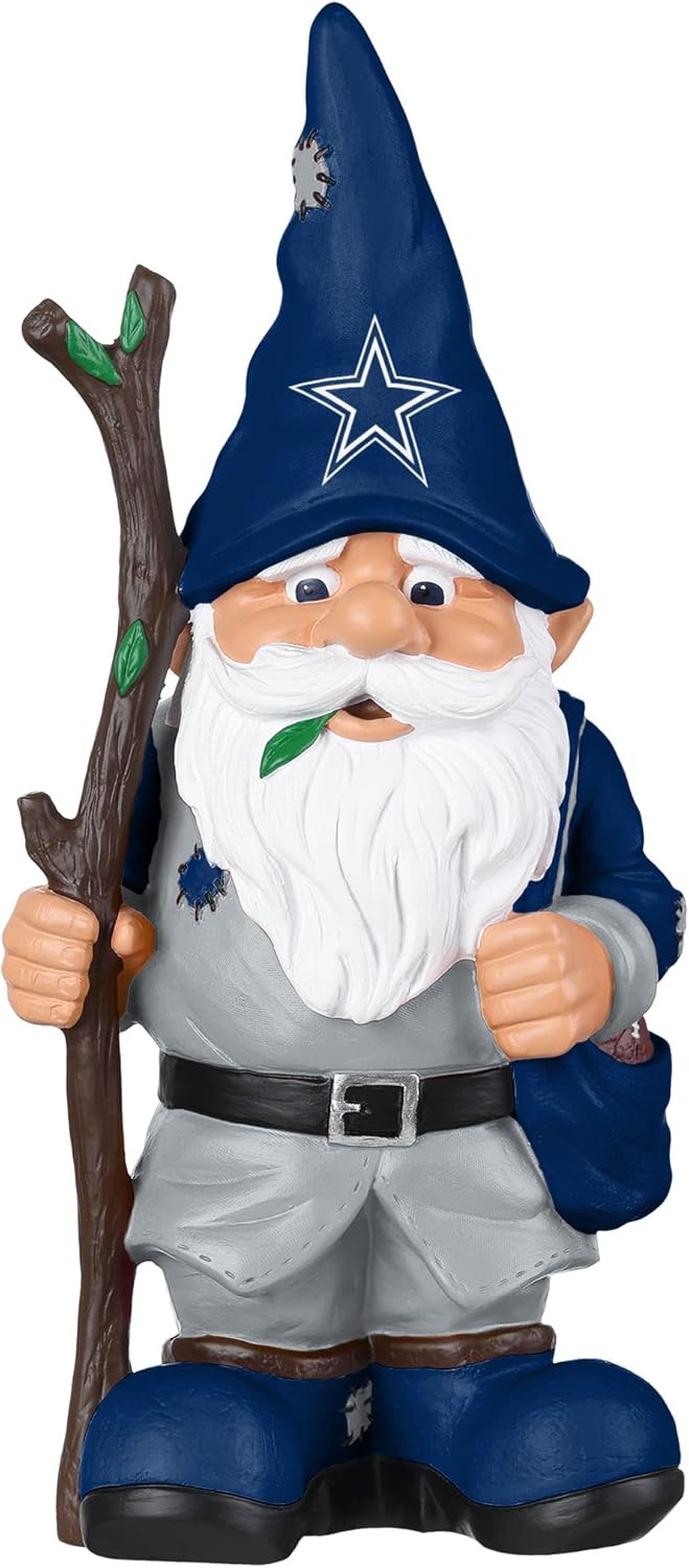 NFL Team Logo Holding Stick Garden Statue Outdoor Gnome Review