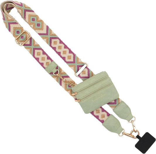 Original Clip and Go Phone Strap Crossbody with Zipper Pouch