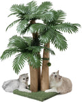 40in Tall Cat Scratching Post Palm Tree Design - Tropical Playtree