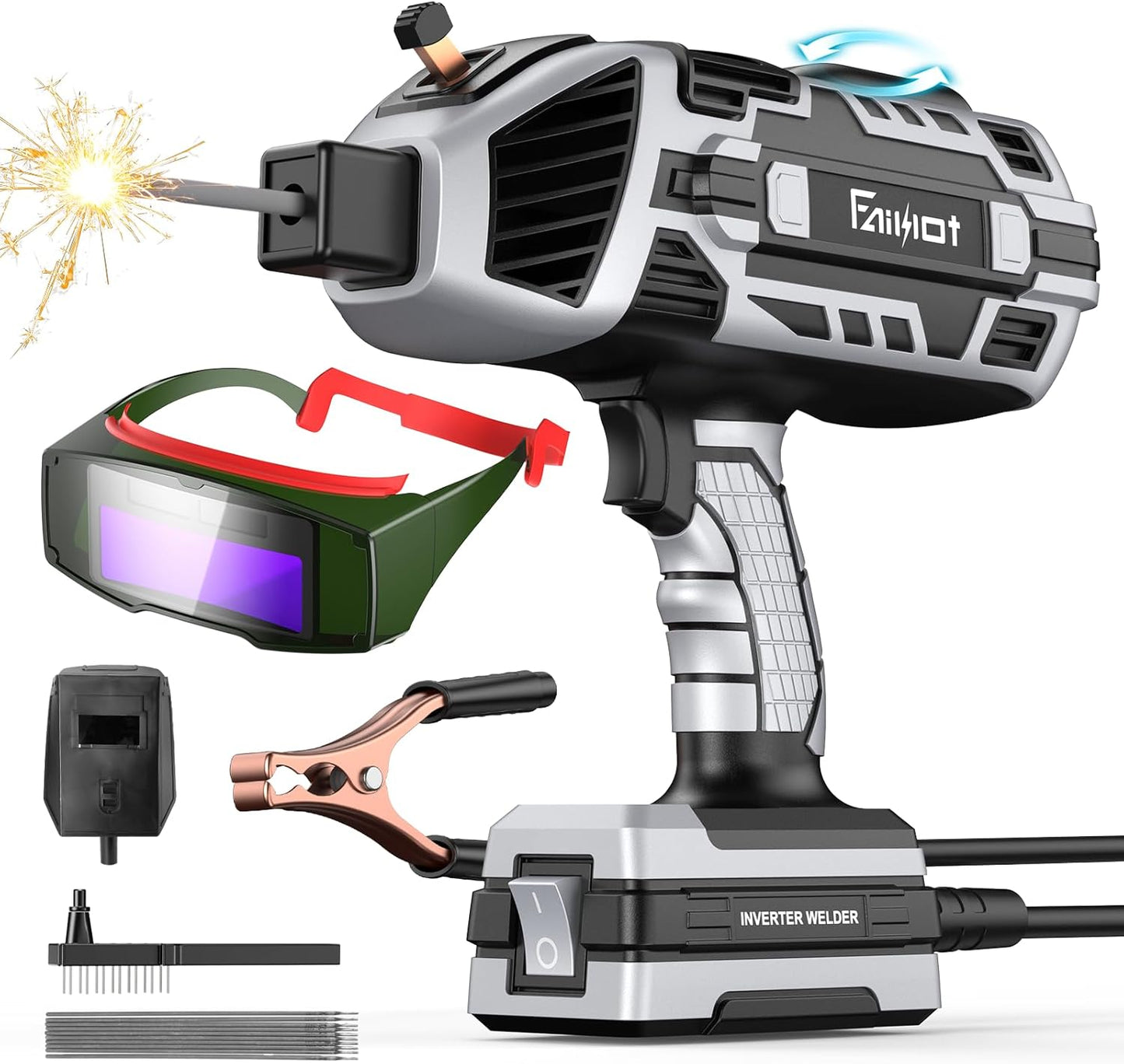 Portable Welding Machine with Auto Darkening Goggles for All Tasks