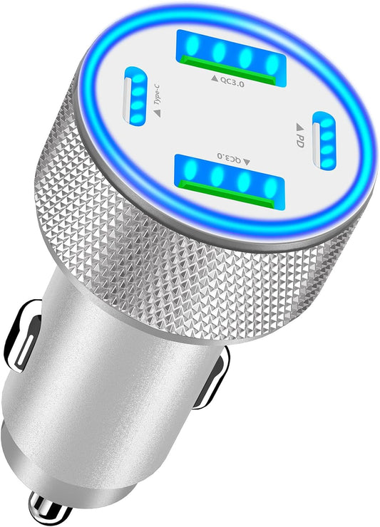 Stuffcool 90W 4-Port Fast Car Charger