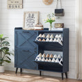 Farmhouse Shoe Storage Cabinet with 4 Flip Drawers Design