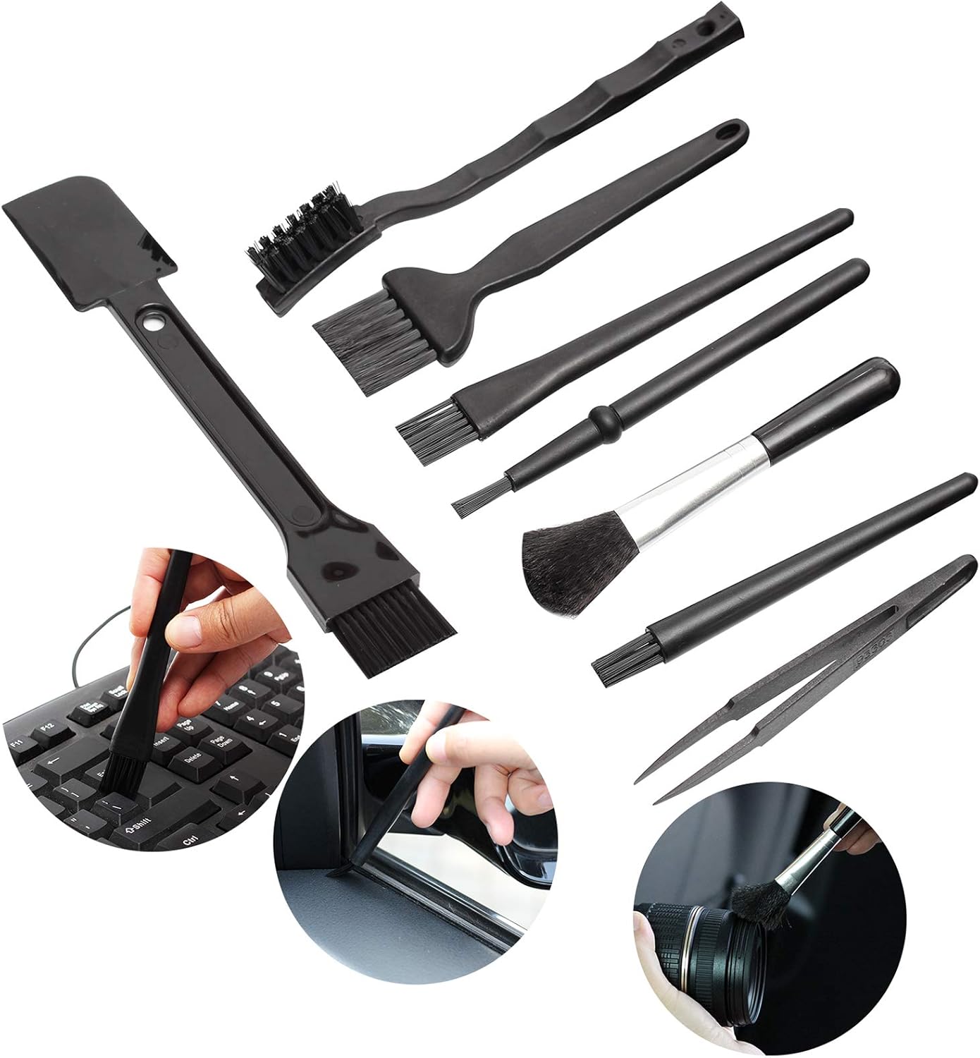 Omixe Anti-Static Brush Kit - Portable & Powerful