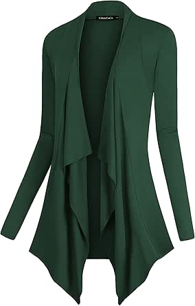 Urban CoCo Women's Drape Front Open Cardigan for Stylish Looks