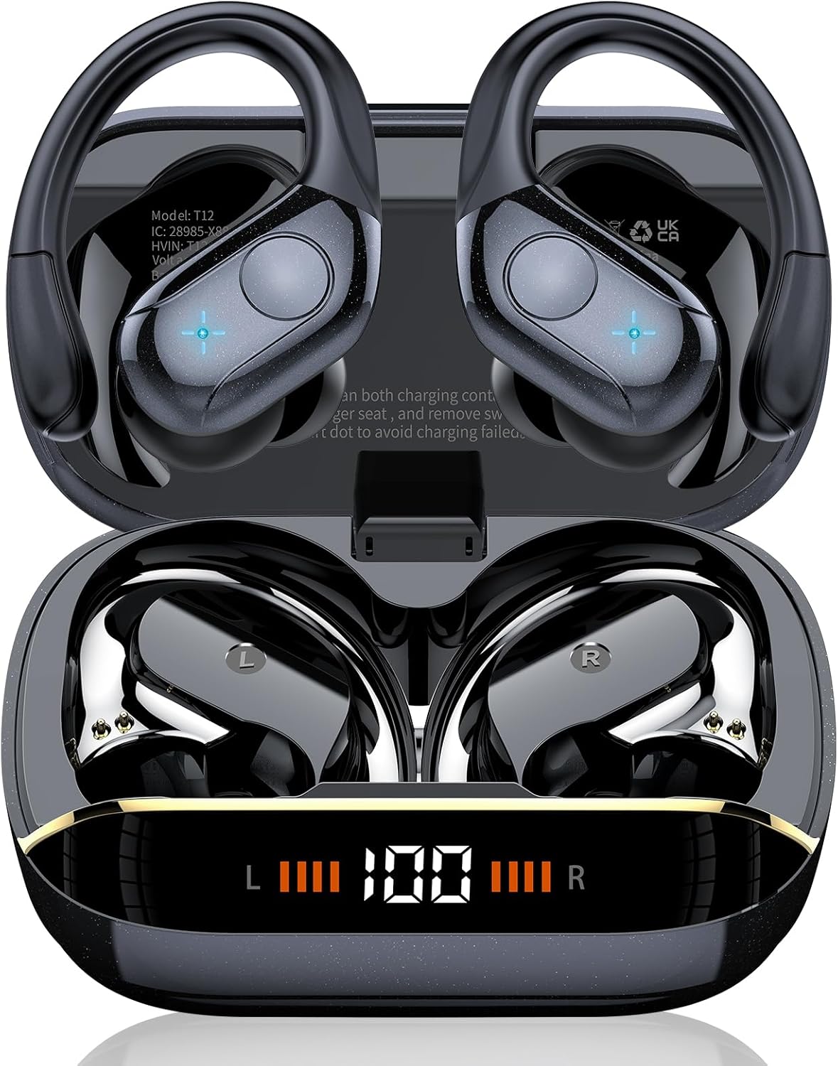 Qecnato Wireless Earbuds: 75H Playtime & Deep Bass