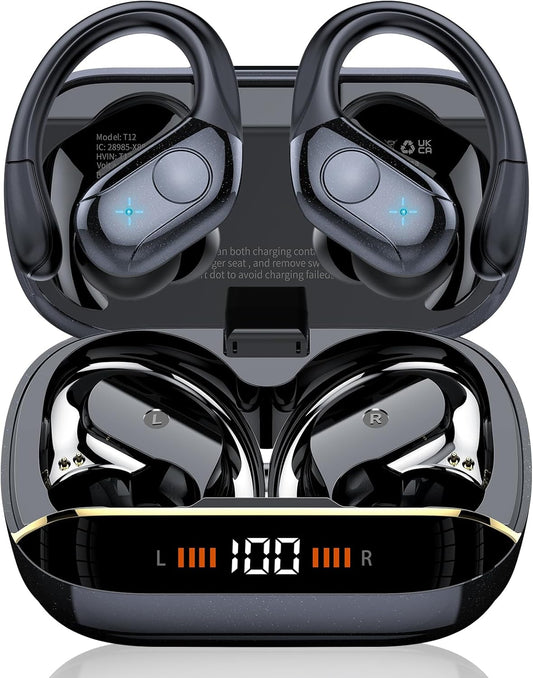Qecnato Wireless Earbuds: 75H Playtime & Deep Bass