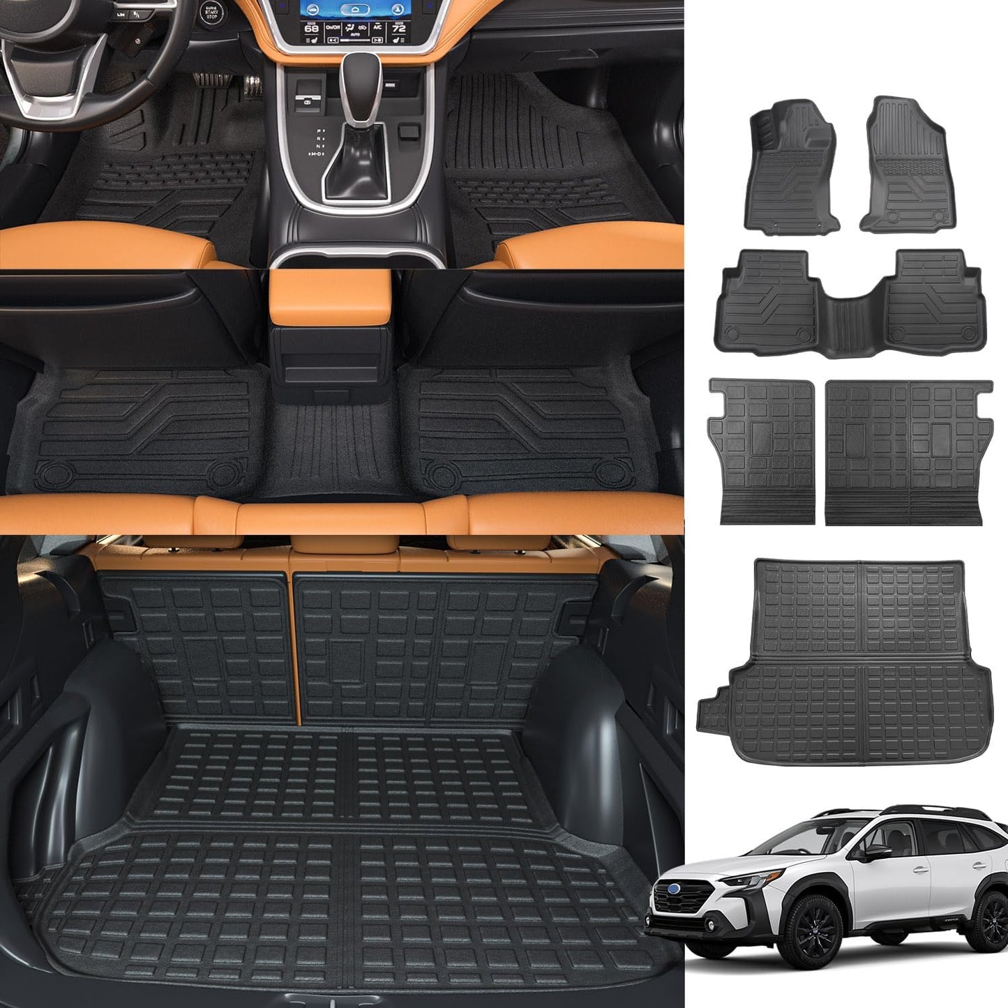 powoq Floor Mats for 2020-2025 Subaru Outback - Perfect Fit