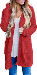 MEROKEETY Women's Long Sleeve Soft Chunky Knit Cardigan - Cozy Layer