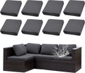 Stretch Patio Cushion Covers 8Pcs Waterproof Replacement Set - Gray