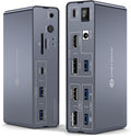 KVM Docking Station 4K60Hz HDMI & 4K120Hz DP - Dual Monitor KVM Switch