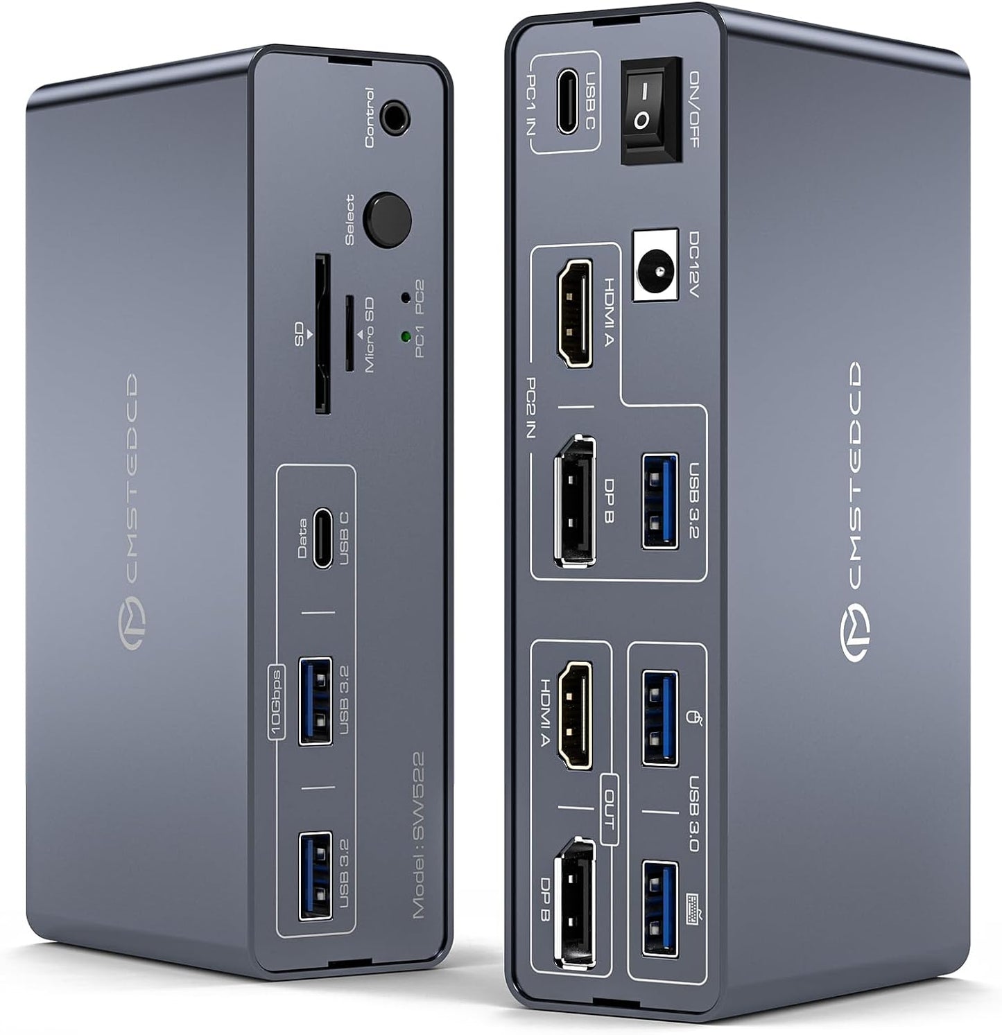 KVM Docking Station for Dual Monitors and Multiple Devices