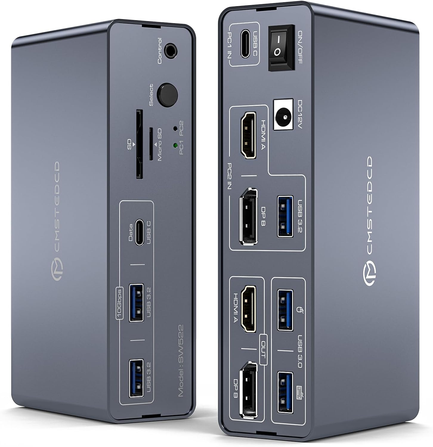KVM Docking Station for Dual Monitors and Multiple Devices