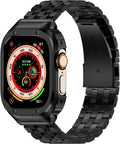 Stainless Steel Band with Case for Apple Watch Ultra 49mm - Black
