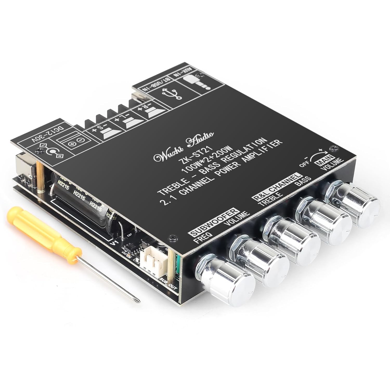 ZK-ST21 Bluetooth Amplifier Board with Subwoofer and Control