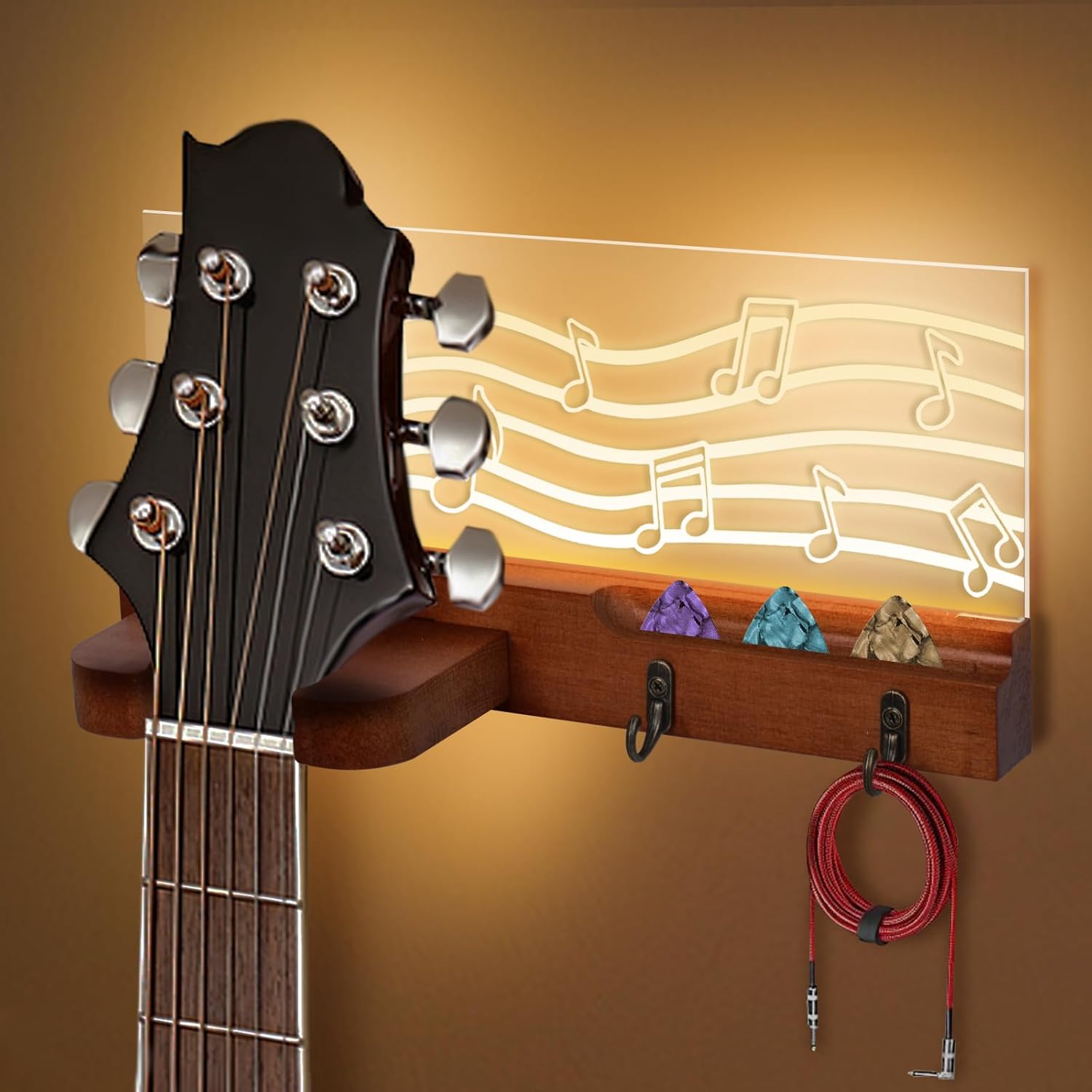 USB-Powered Guitar Stand with Lights