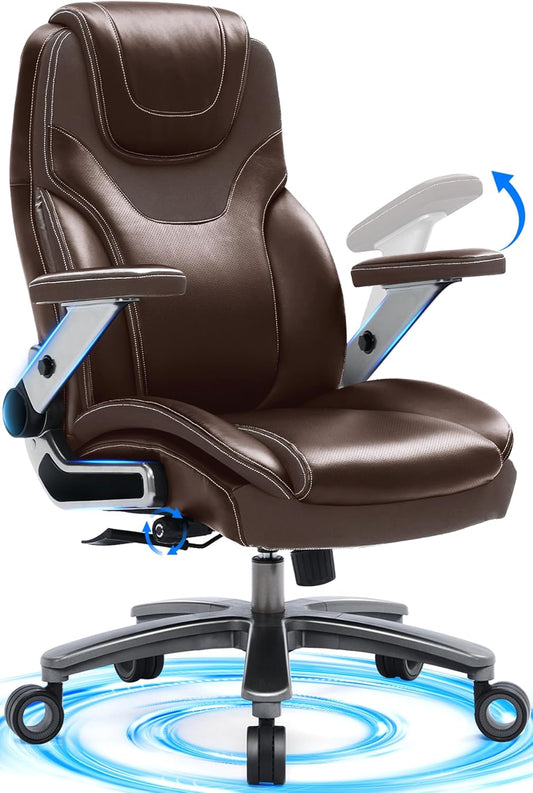 600lbs Ergonomic Office Chair w/ Adjustable Arms & Lumbar Support