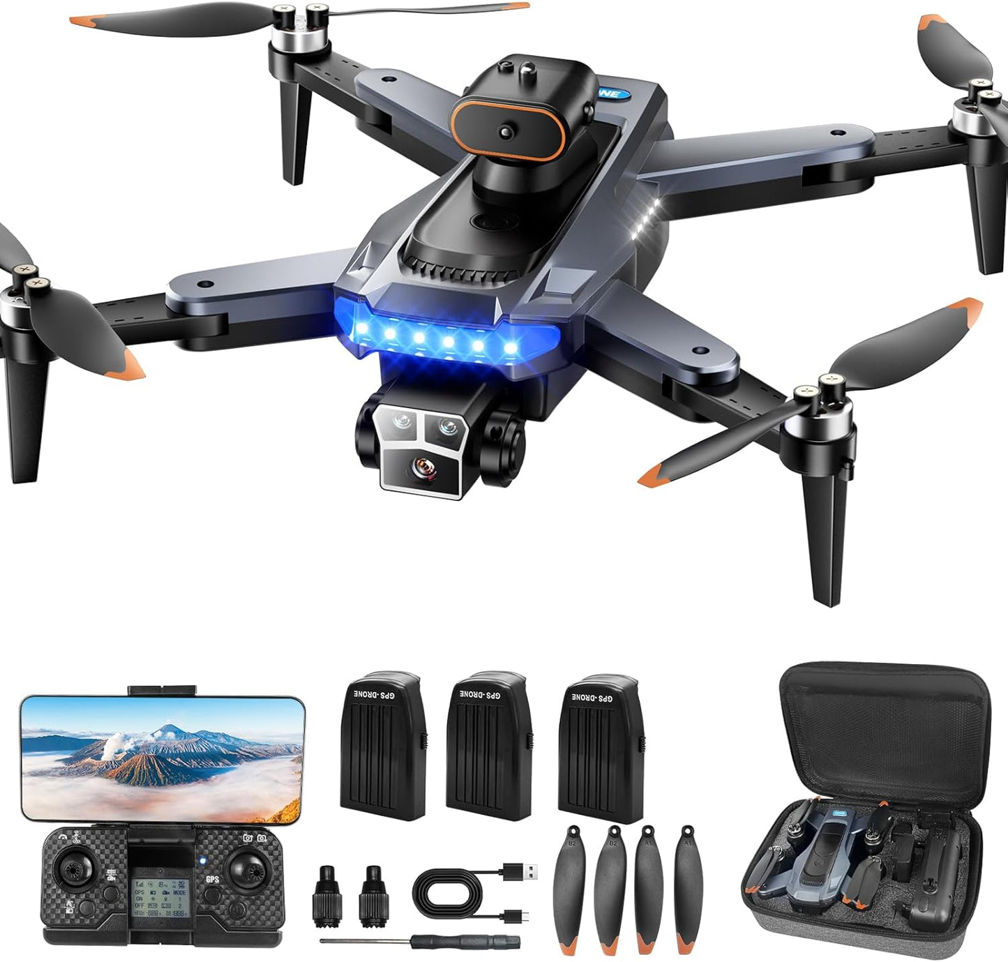 GPS Drones with 4K Camera for Adults - P17 Drone Features