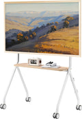 Easel Rolling TV Stand for 49-80 in TVs - Smooth Mobility and Strong