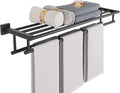 Alise Towel Rack for Bathroom Wall Mount, Double Towel Bars with Shelf