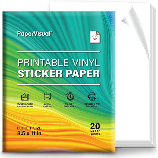 Waterproof Matte Sticker Paper - Vibrant Colors
