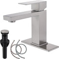Single Hole Bathroom Faucet in Brushed Nickel by AmirLans