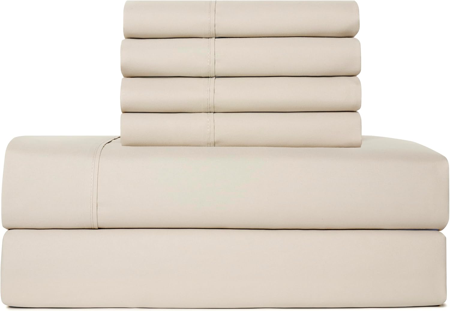 Cooling King Sheets Set with 4 Pillowcases for Ultimate Comfort