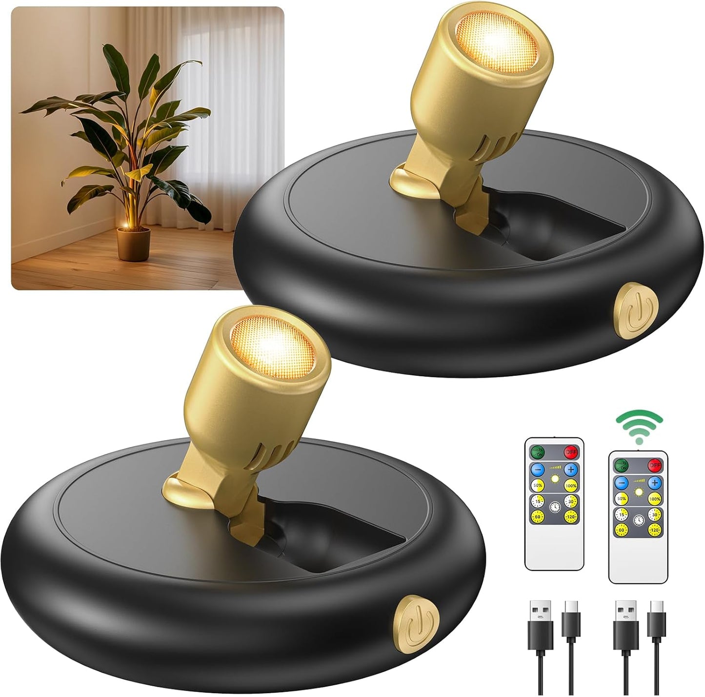 Rechargeable Battery LED Spotlight for Indoor Accent Lighting