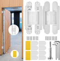 6 in Hidden Door Hinge Concealed Invisible Hinge - Silent 180 Swing