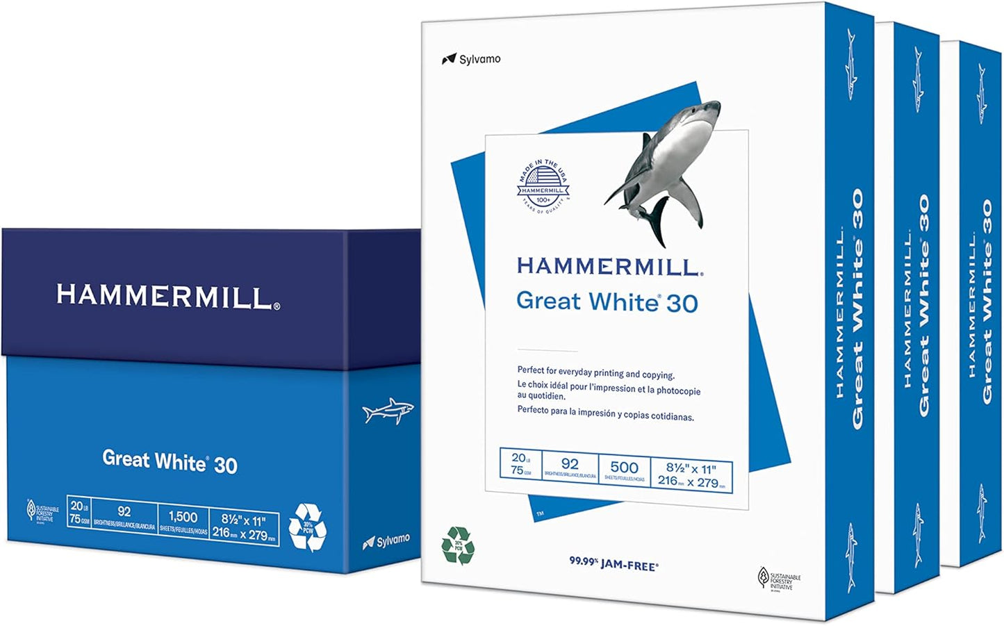 Hammermill Great White 30% Recycled Paper - USA Made