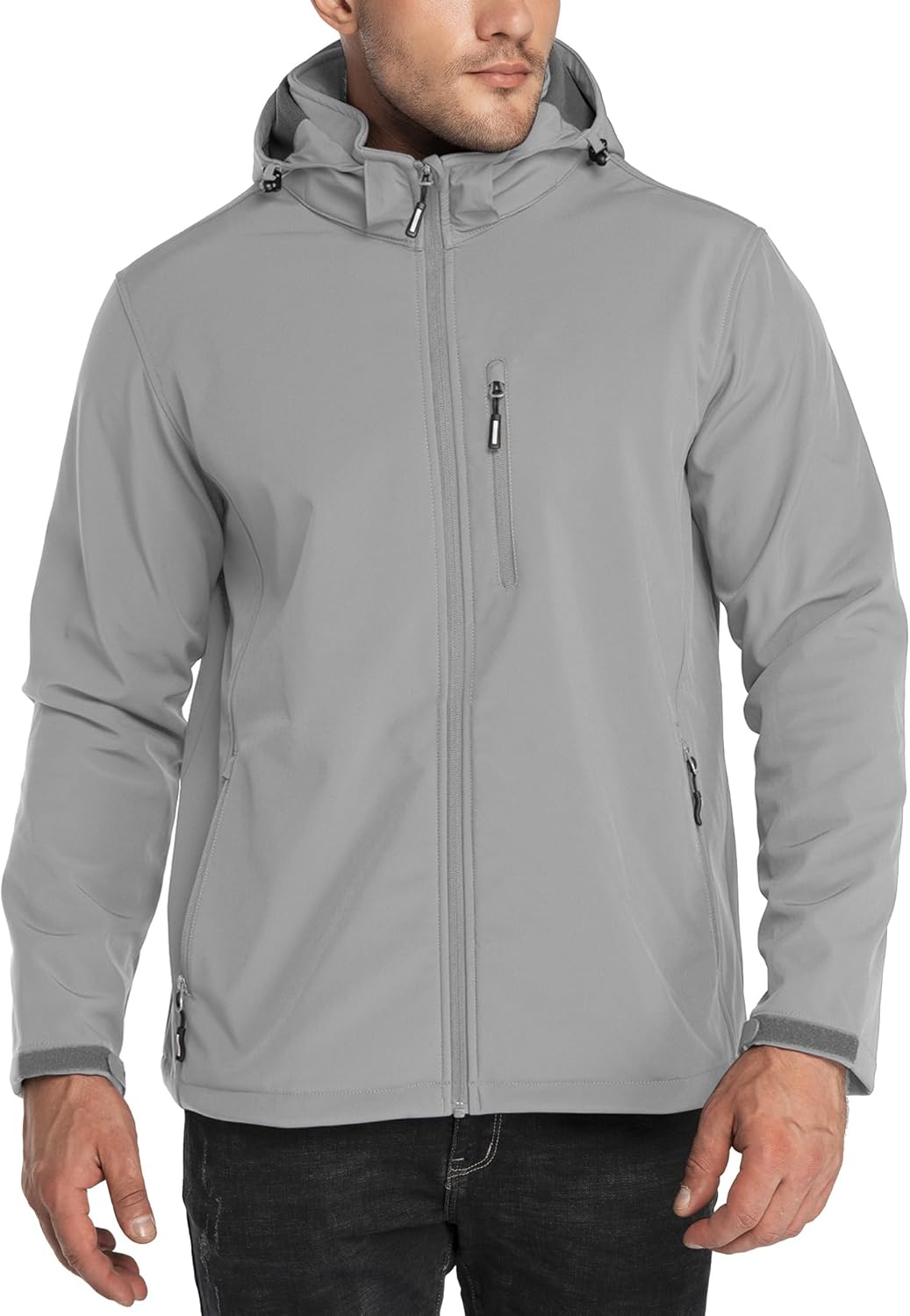 Outdoor Ventures Men's Lightweight Softshell Jacket for Winter