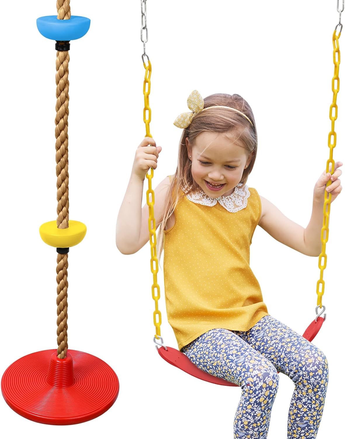 ZNCMRR Tree Swing Climbing Rope Set for Kids Outdoor Fun