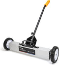 Magnetic Sweeper 24 in Rolling Nail Picker - Heavy Duty Cleanup