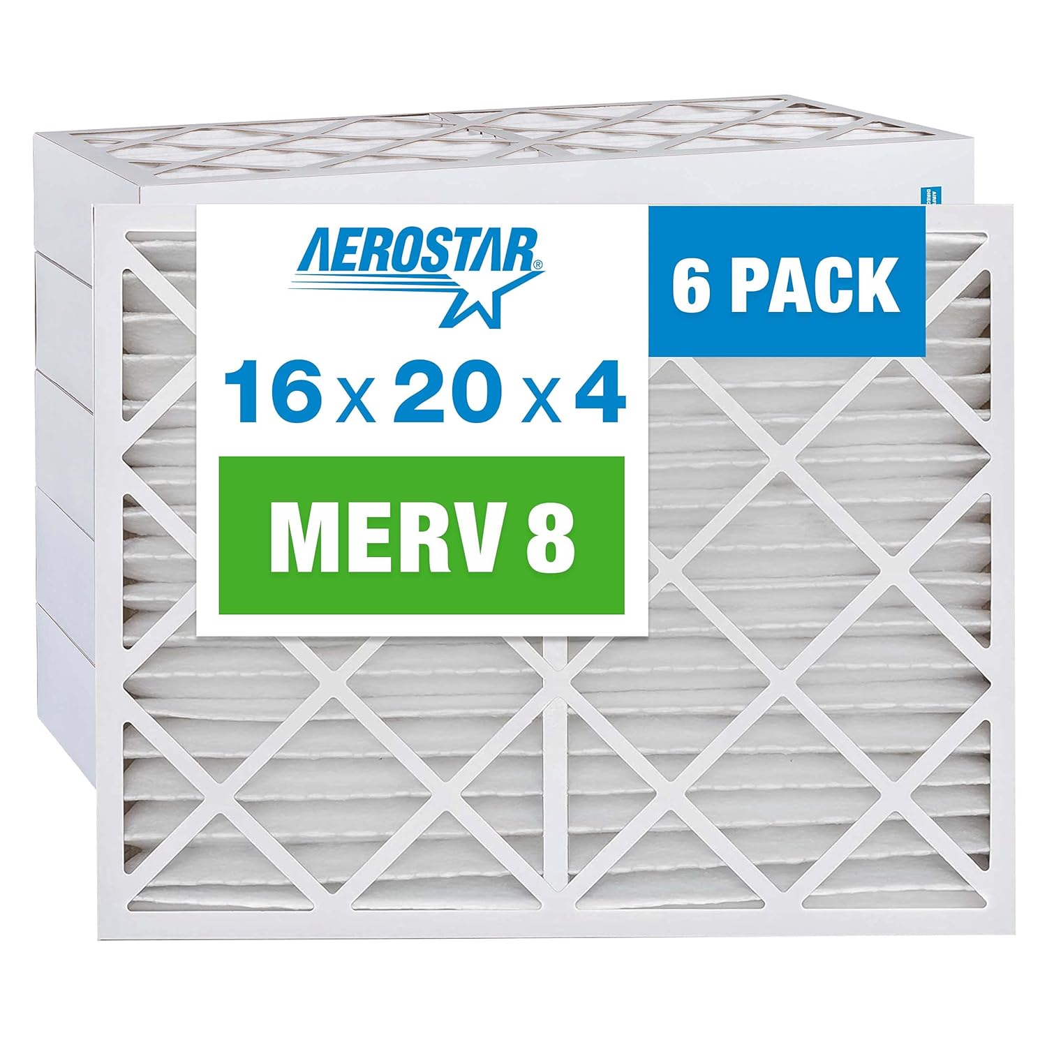 Aerostar 16x20x4 MERV 8 Filters for Cleaner Indoor Air Quality