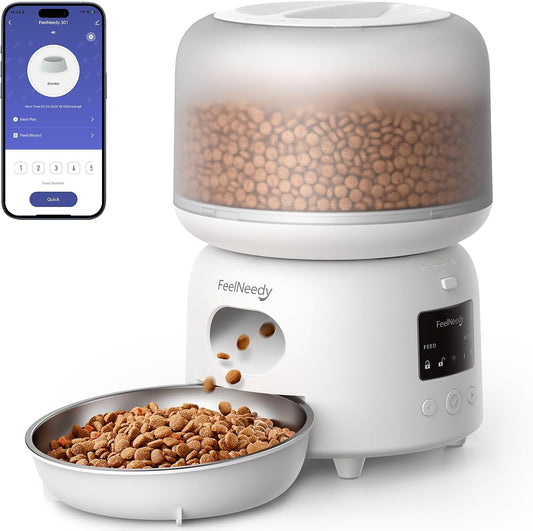 FEELNEEDY Automatic Pet Feeder: 36 Portions, App Controlled