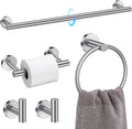 TQKAG Brushed Nickel 5 Piece Bathroom Hardware Set for Style