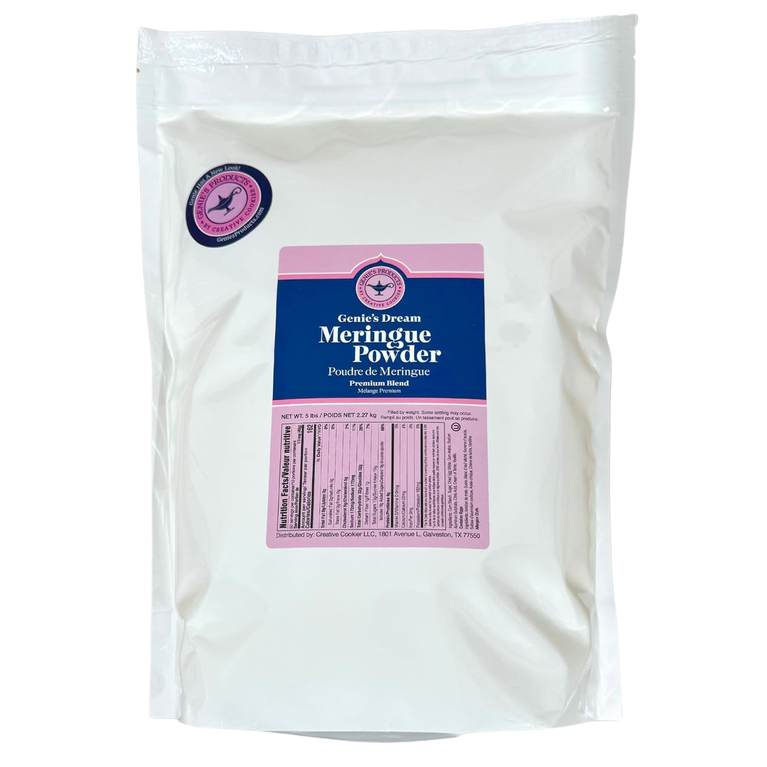 Genie's Dream Premium Meringue Powder for Baking and Decorating