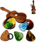 Wooden Guitar Pick Holder Set ~ Music Lover's Delight