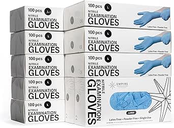 Premium Blue Nitrile Exam Gloves for Safe and Comfortable Use