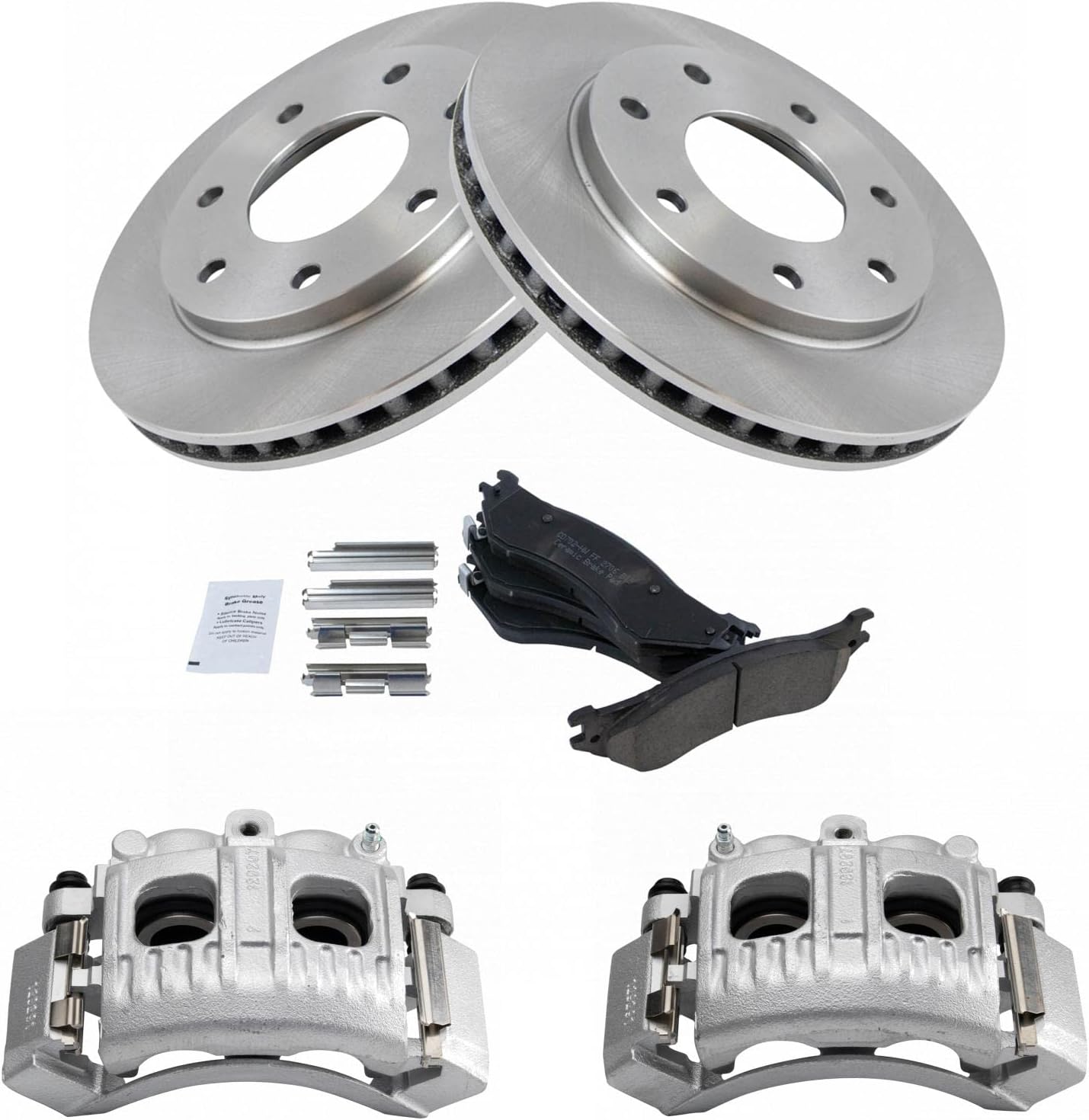 TRQ Front Brake Pad & Rotor Kit for 1997-2004 Ford F-150