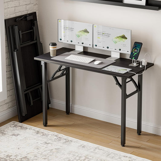 Frylr Small Folding Computer Desk for Craft and Study Needs