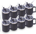 Volhoply 12oz Insulated Leakproof Coffee Mug 8 Pack - Travel Ready